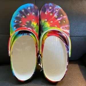 CROCS | Shoes | Brand New Crocs Classic Tie Dye Graphic Clog  display picture 3